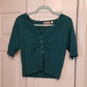 Art Deco Cropped Sweater